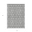 Tapis d'intérieur / extérieur géométrique lavable gris et gris clair HomeRoots 5 pi x 8 pi