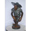 Statue en bronze de singe cowboy - Taille: L 14 po x l 12 po x H 29 po.