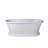 67" x 32" Freestanding Soaking Solid Surface Bathtub