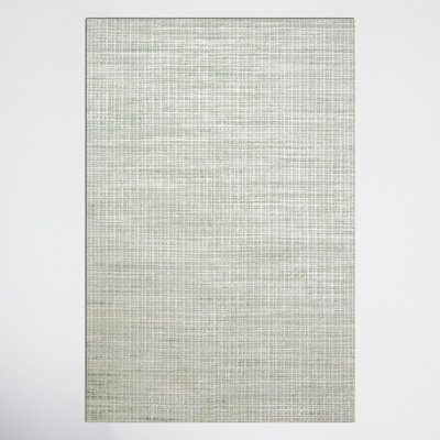 Hannon Green Hand-Woven Geometric Rug