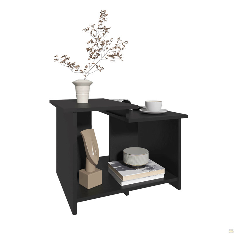 Table basse, H 16 po, Noir