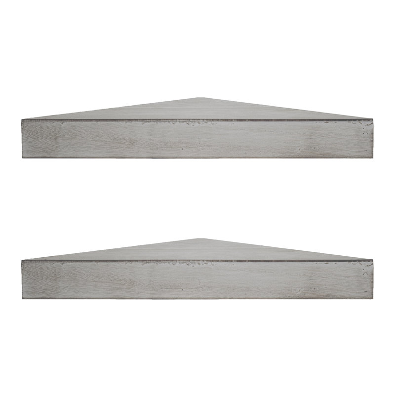 Euclide 2 Piece Corner Shelf, Gray
