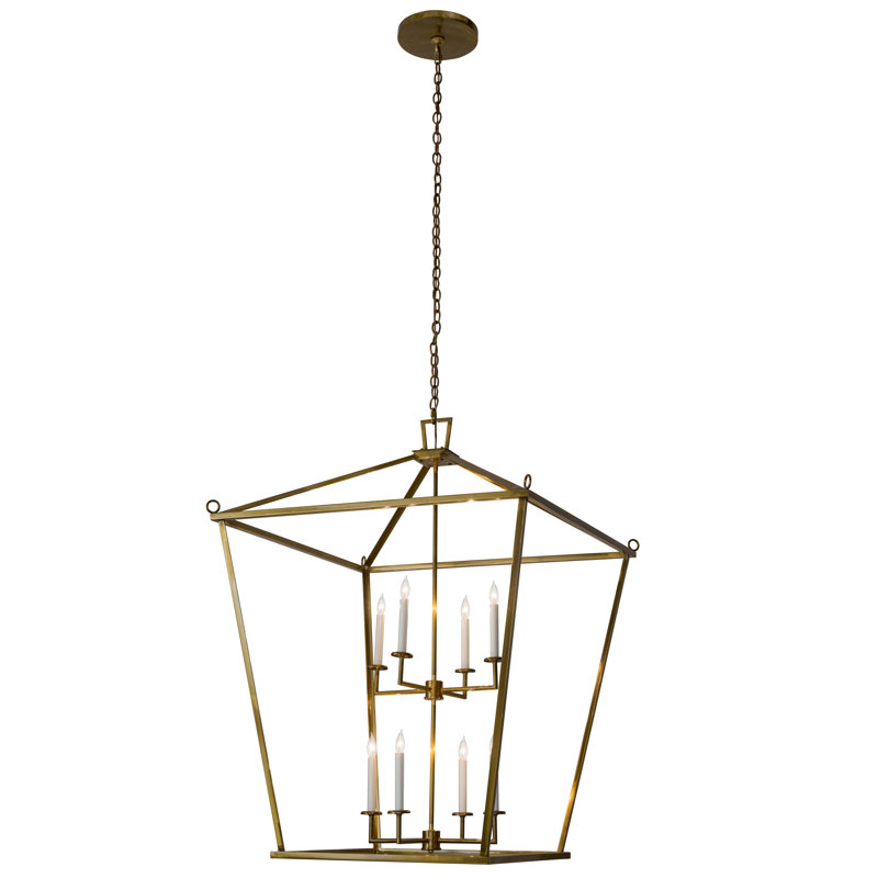 8 - Light Gold Lantern Pendant