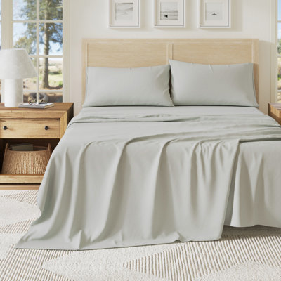 Ultra-Soft Cotton Heathered Melange Jersey Knit Sheet Set