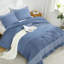 Ensemble d'édredon Andency, ensemble de literie léger à rayures colorblock, lit en duvet synthétique, vert clair, grand-124764776-124498873