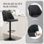 Tabouret de bar et de comptoir pivotant rembourré à hauteur réglable avec repose-pieds-936122562-936323306