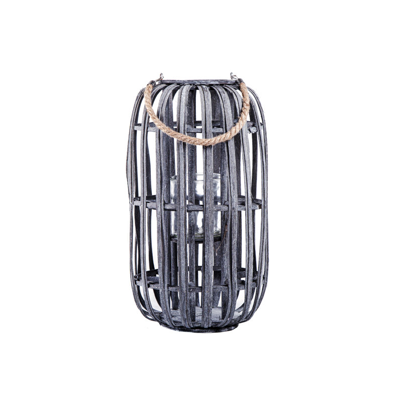 28'' H Wood Floor Lantern