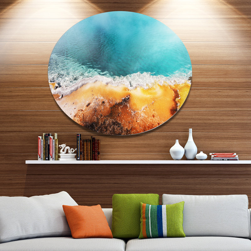 « magnifique matin gloire pool », impression, H 23 po x l 23 po x P 1 po, Métal