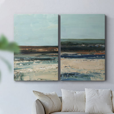 Rich Coastline I-Premium Gallery Wrapped Canvas -Ready to Hang
