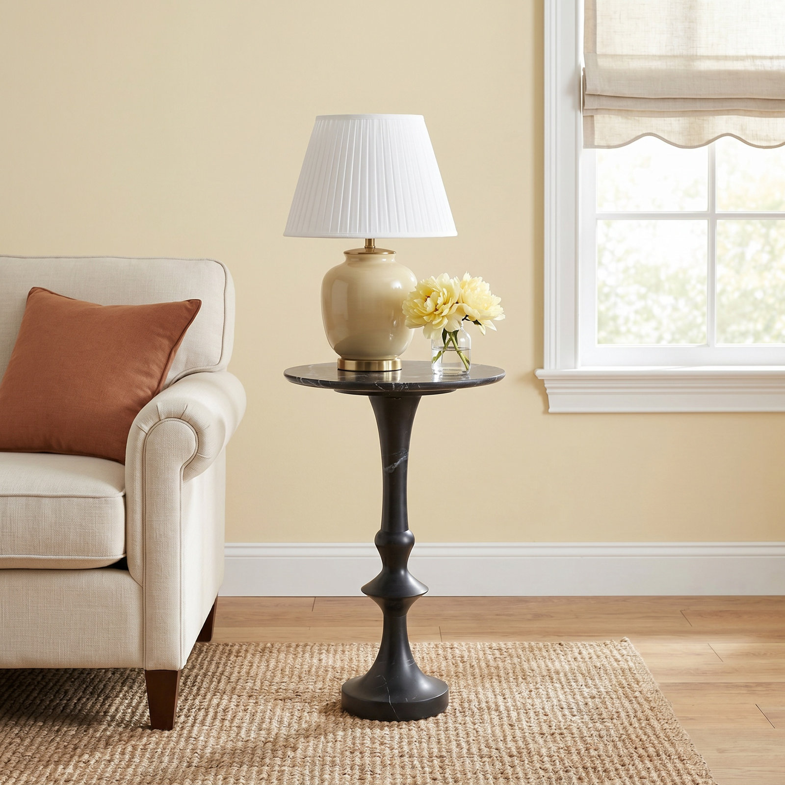 Ashaway End Table, Black/Gray