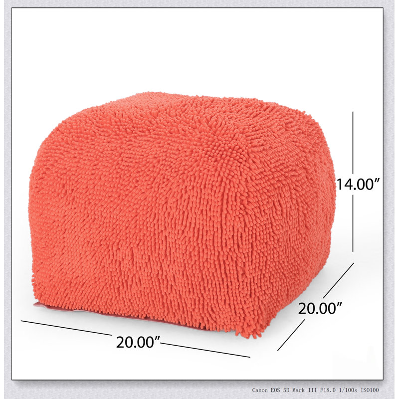 Spongy Microfiber Square Pouf, Soft And Versatile Footstool For Comfort And Decor, Perfect For Any Room Or Seating Area.