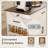 46" Kitchen Island On Wheels With Storage & Power Outlet - Movable Rustic Breakfast Bar Table (Not Include Stools)