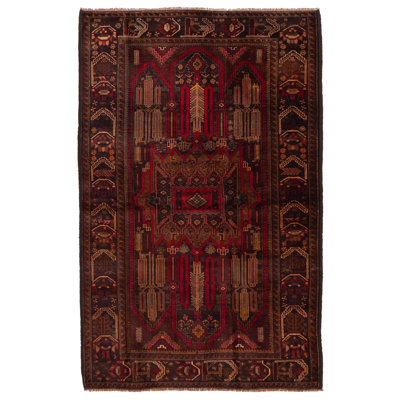 Teimani Red Rug 4'0" x 6'7"