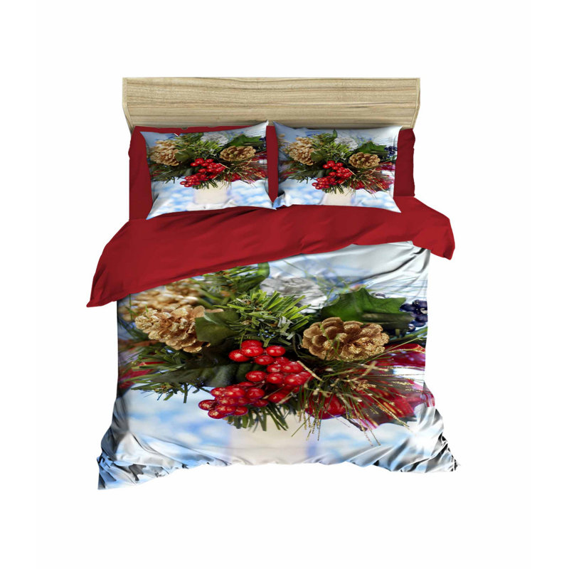 Nasir Polyester No Pattern Duvet Cover Set with Pillowcases