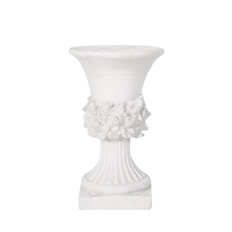 Mgo Garden Urn Planter, Antique White