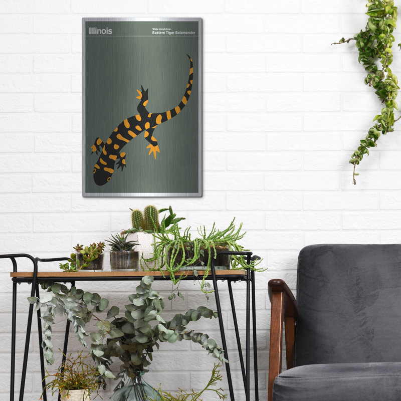 "State Posters IL" par Print Collection, H 16 po x l 12 po