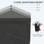 Auvent Outsunny avec parois latérales Pop Up-110378458