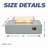 52" Outdoor Concrete Propane Gas Rectangle Fire Pit Table-212178724