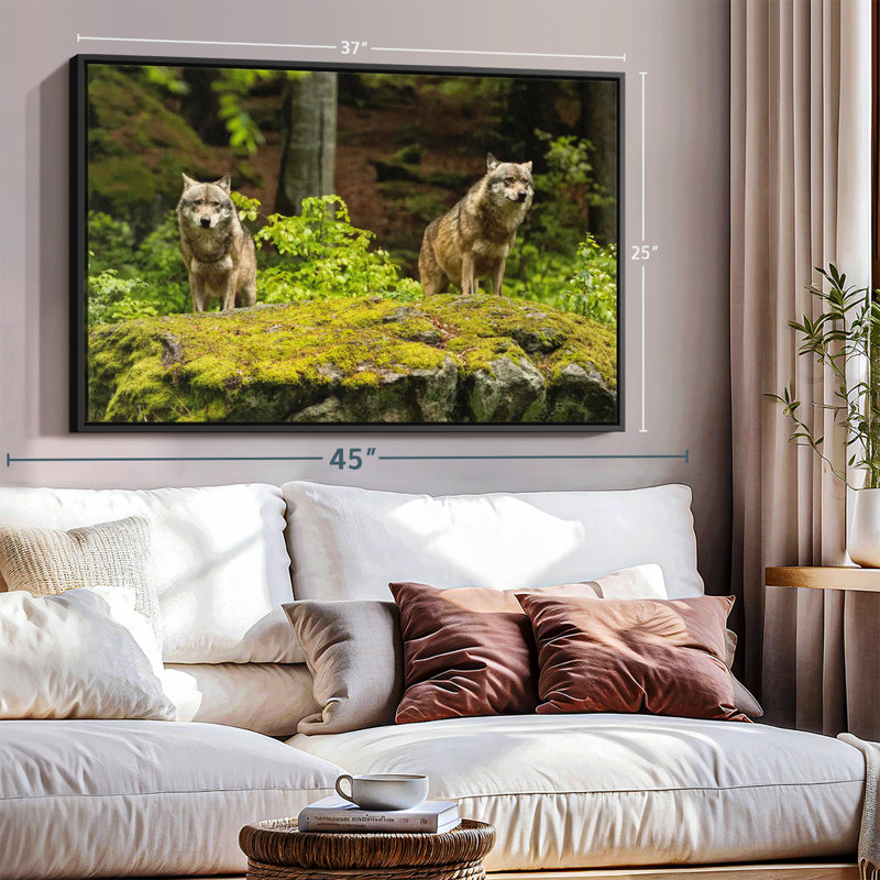 " Hunting Wolf Pack Wall Art ", 27" H x 40" W