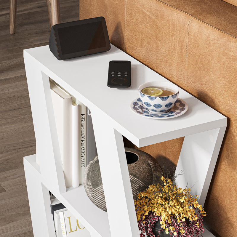 Table de bout avec rangement Frame, Blanc