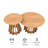  Wood Round Nesting Tables with Wood Pedestal Base, Set of Two-24" Diameter-1137484163