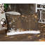Drap-housse et coussin décoratif Ambesonne Christmas, brun et blanc-106790466