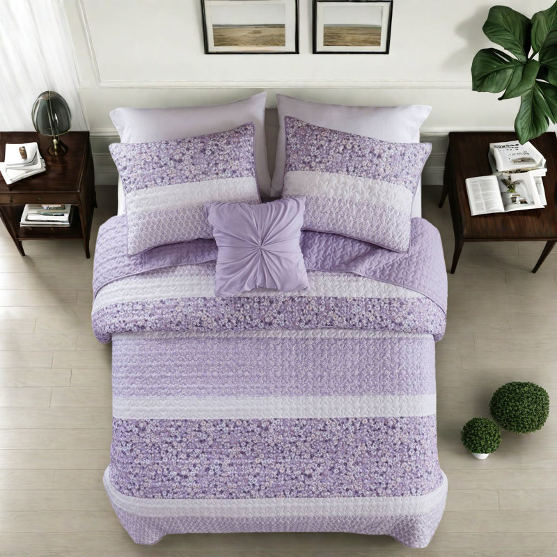 Soft King Bedding Sets, Seersucker Microfiber Farmhouse Home