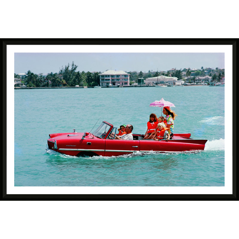 Sea Drive Print by Slim Aarons, 23" H x 31" W x 1.75" D, Black Floater