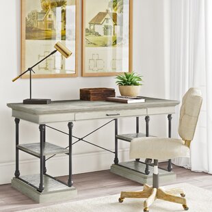 Whalen Cecile 48 W Writing Desk Snowdrift WhiteWhite Oak - Office