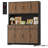Frostia 70.9" X 55.1" Kitchen Pantry Cabinet With Microwave Shelf, Wood Storage Kitchen Hutch Cabinet With Adjustable Shelves-231139100