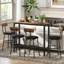 Fiedling 120cm Steel Trestle Dining Table-1358297822