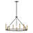 9-Light Two-Tone Candle Wagon Wheel Chandelier