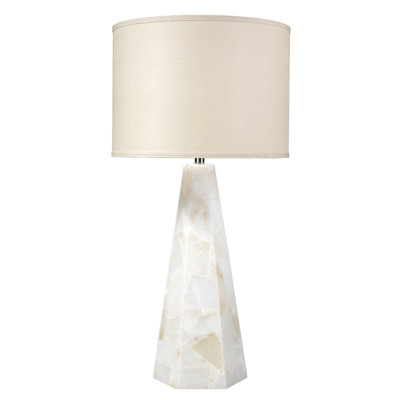 Lampe de table en albâtre