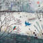 «Winter Kingfishers», reproduction sur toile-21487873-72000150