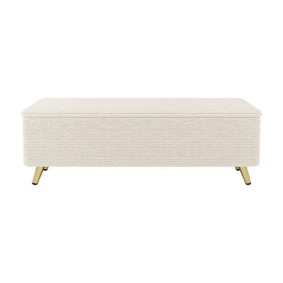 Banc de rangement rembourré Genina