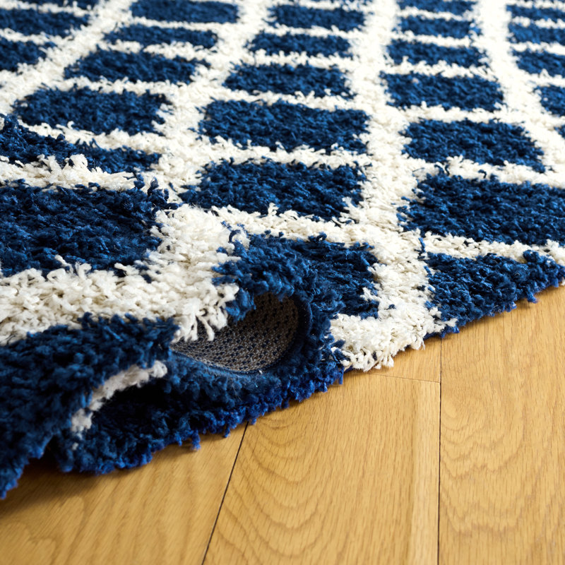 Albertha Sgd-Dallas Shag Performance Geometric Rug, Rectangle 5'1" x 7'6"