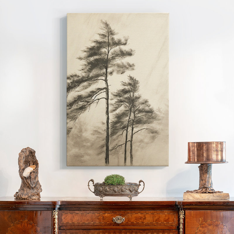 Peinture sur toile encadrée, H 19 po x l 13 po