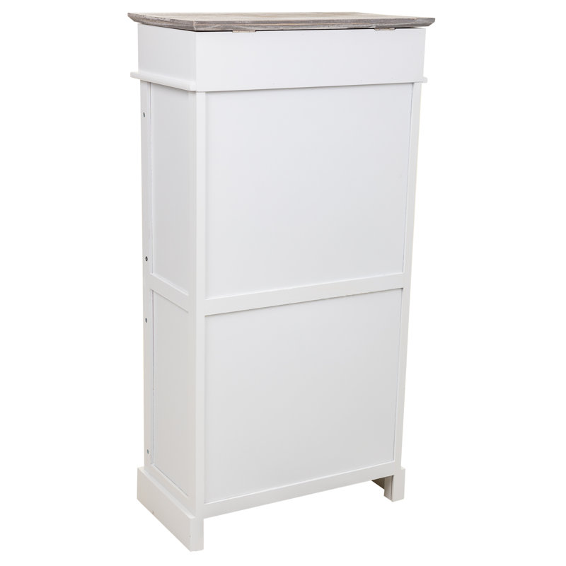 8 Pair Shoe Rack, Ash Grey/White