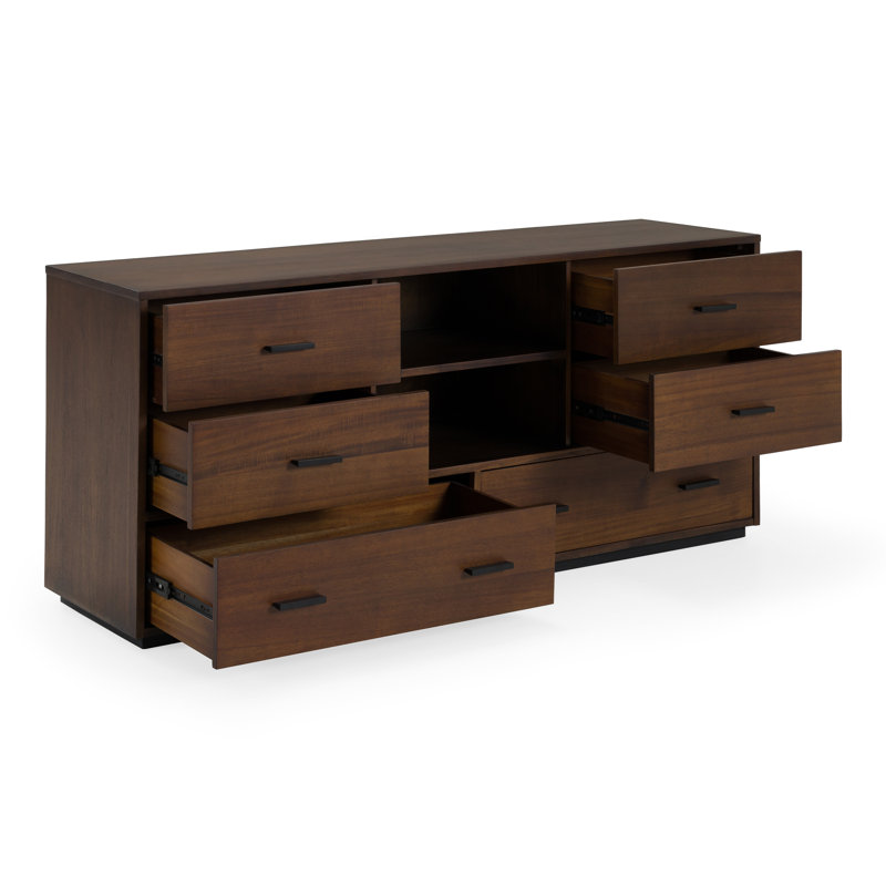 Bergquist 63'' W 6 - Drawer Dresser, Dark Walnut