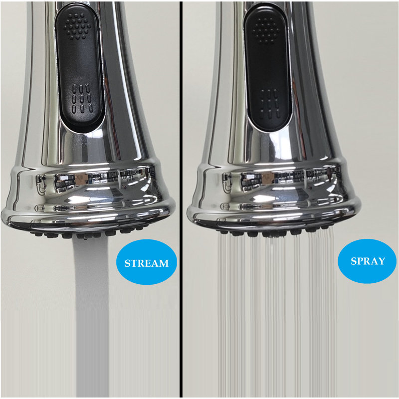 Allora USA Pull Out Kitchen Faucet, Chrome