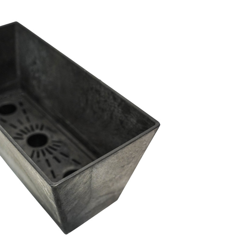 Balcony trough Ella black D55x17 H17