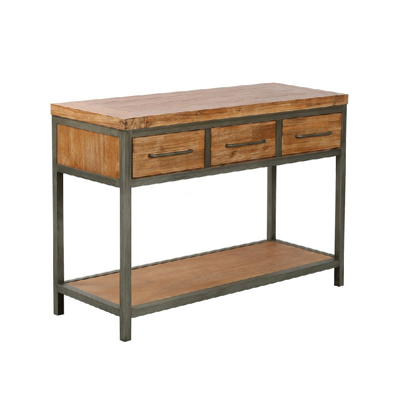 Console en bois d'acacia massif