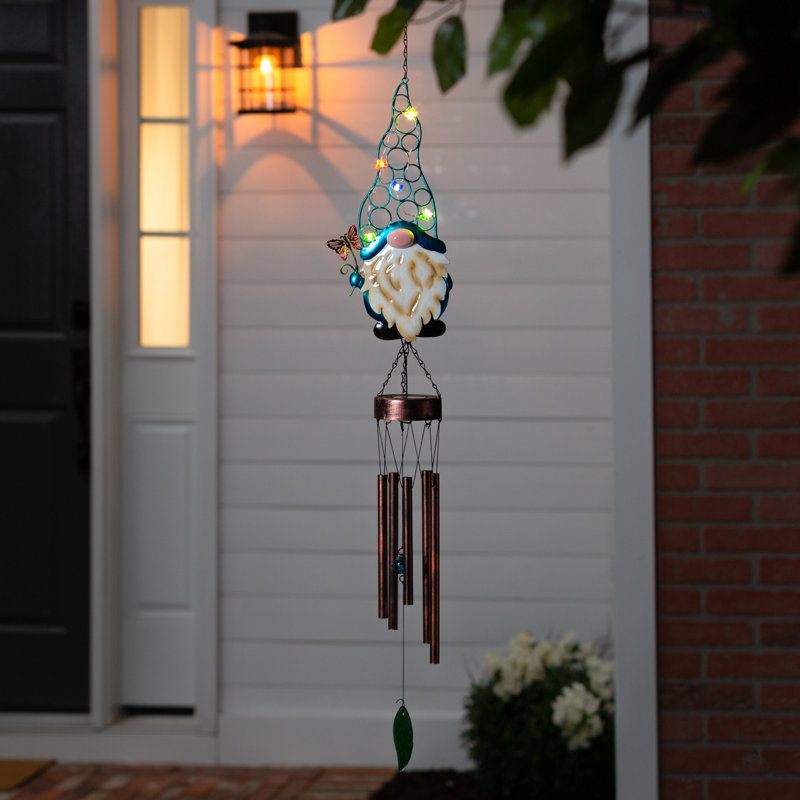 Carillon à énergie solaire Sabdiel Blue Gnome