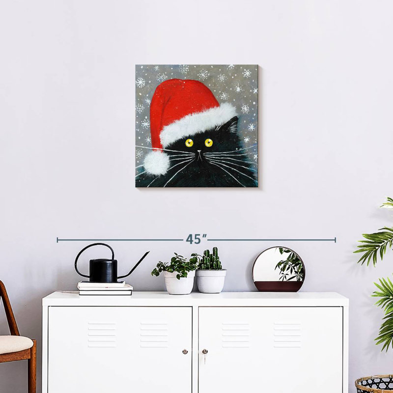 Brampt Santa Cat, 20" H x 20" W