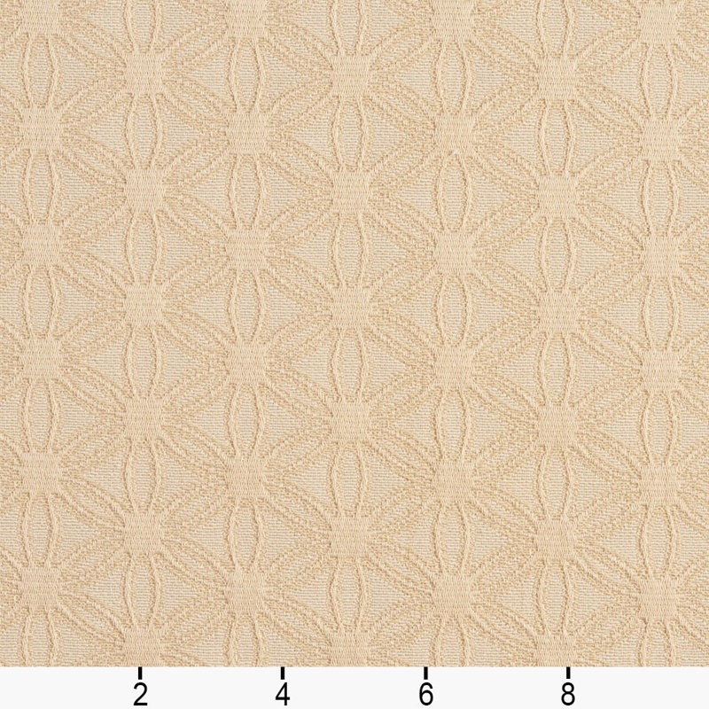 Tissu floral matelassé, Ivoire 5