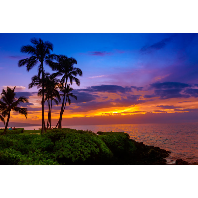 «Tropical Beach Sunset» par Mariuszblach - photographie sur toile tendue, L 12 po x H 8 po