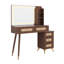 Meuble-lavabo vintage avec miroir et lumières, 3 modes de couleurs et luminosité réglable, meuble-lavabo de ferme avec 5 tiroirs et tablette de rangement-1306139590