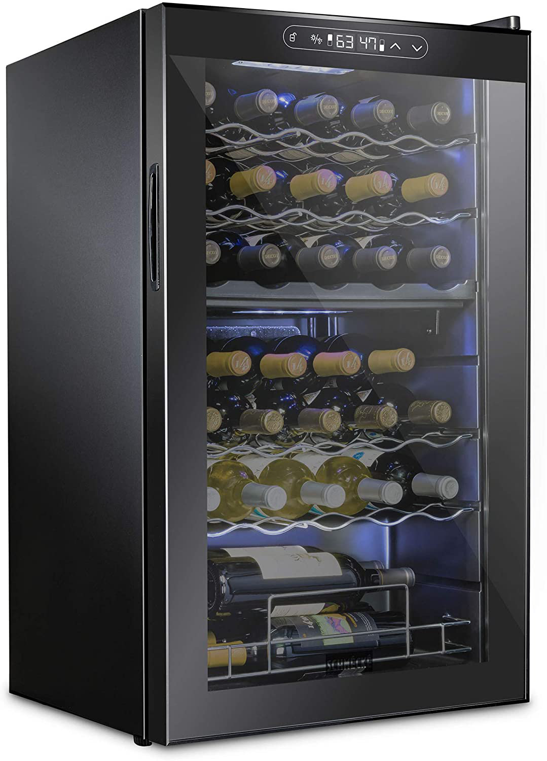 Schmécké 33 Bottle Dual Zone Freestanding Wine Refrigerator & Reviews