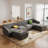 Lizzy 6 - Piece Upholstered Sectional