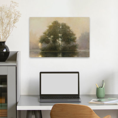 Lake Dawn contemporain gris brun crème